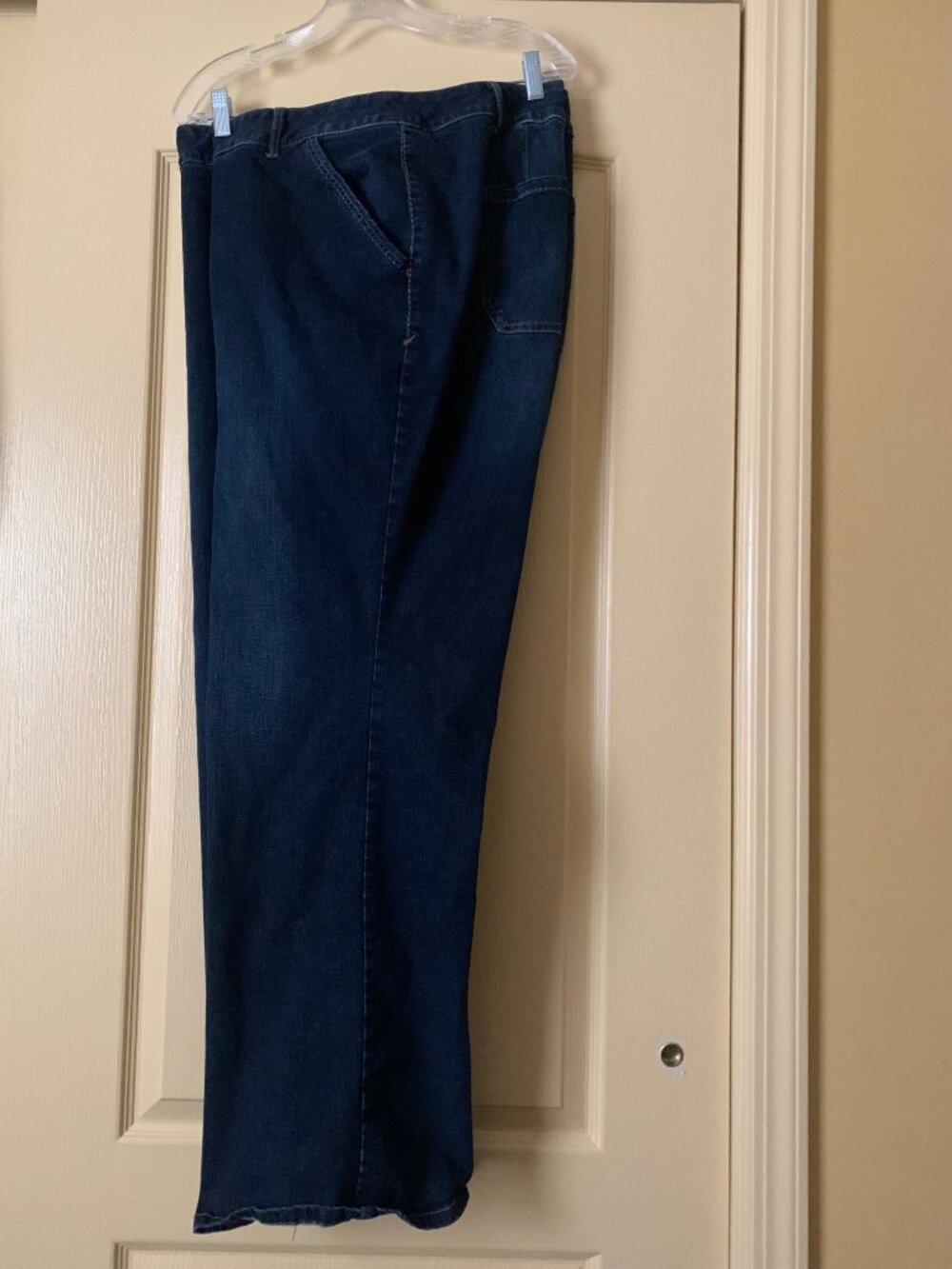 Lane Bryant 7 Stretch Waist Dark Blue Jeans (size 26)